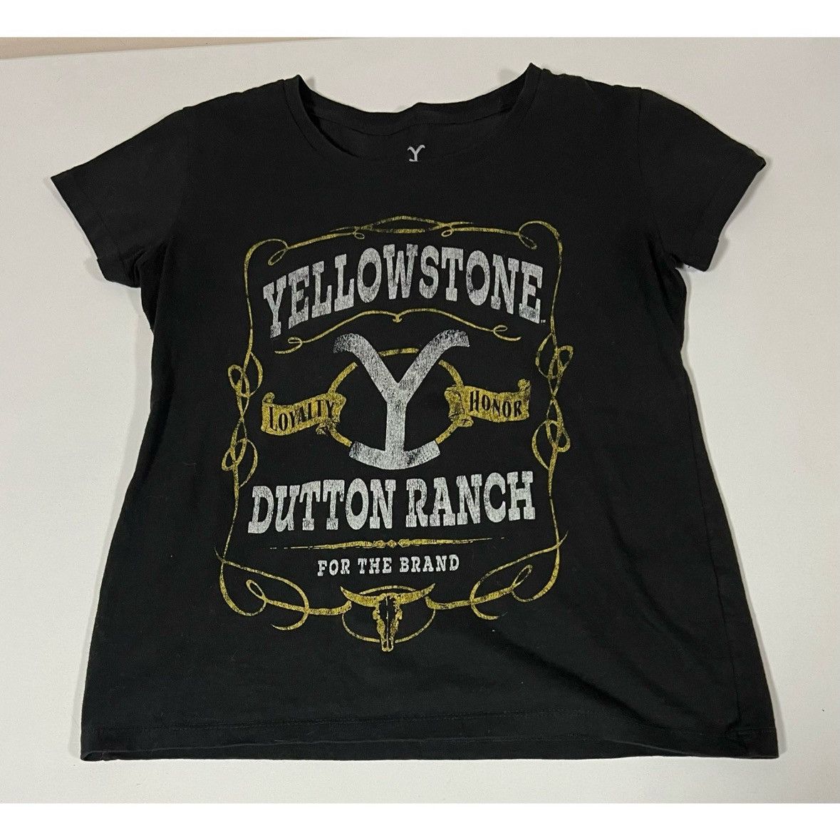 Yellow Rat Black ‘Yellowstone: Dutton Ranch’ T-Shirt Top Tee Size S ✨ Size US S / EU 44-46 / 1 - 1 Thumbnail