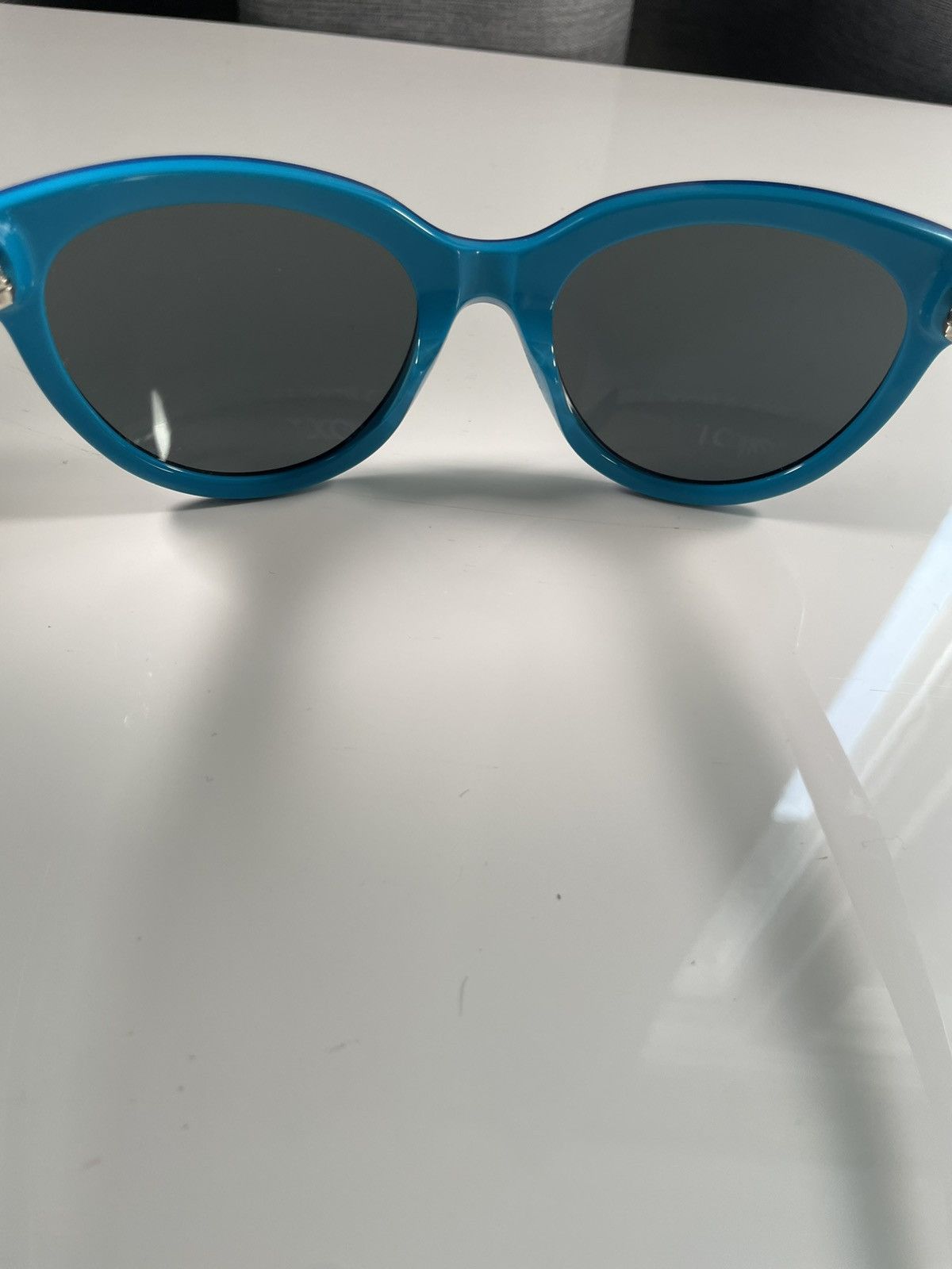 Prada Prada Milano SPR 05P-A Blue Frame Cat Eye Sunglasses Vintage Size ONE SIZE - 9 Thumbnail