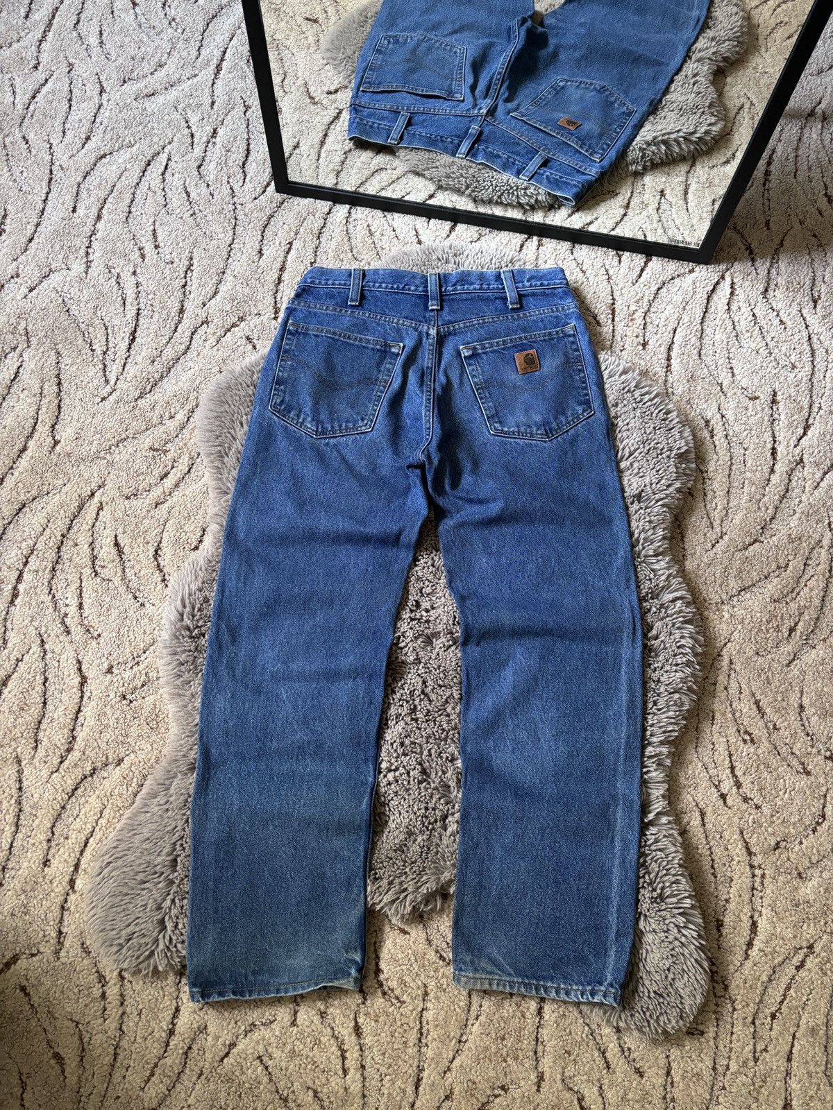 Carhartt × Vintage Carhartt Vintage jeans workwear relaxed denim pants Size US 32 / EU 48 - 1 Thumbnail