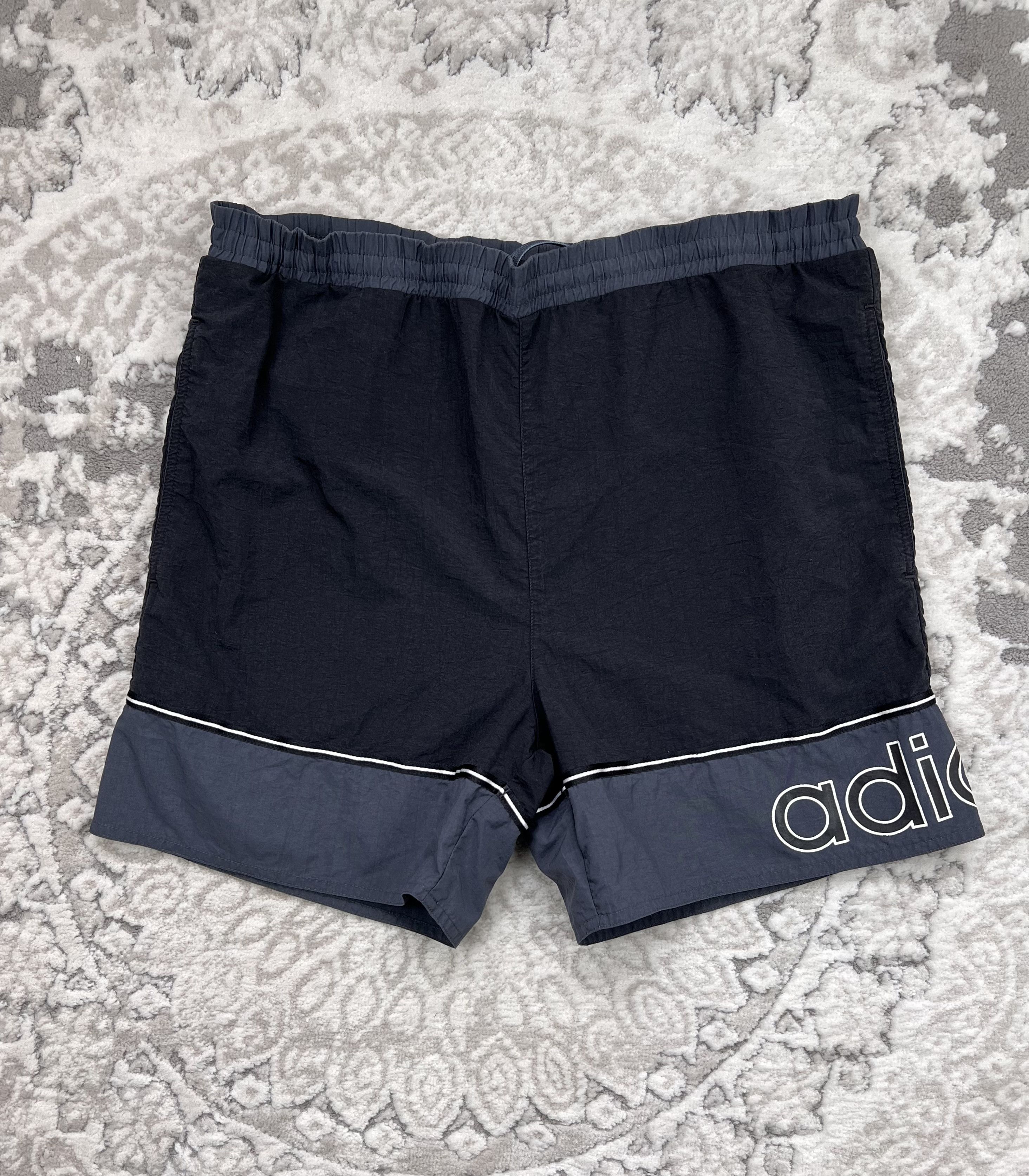 Adidas × Vintage Vintage Adidas Big Logo Swim Shorts M Size US 32 / EU 48 - 1 Thumbnail
