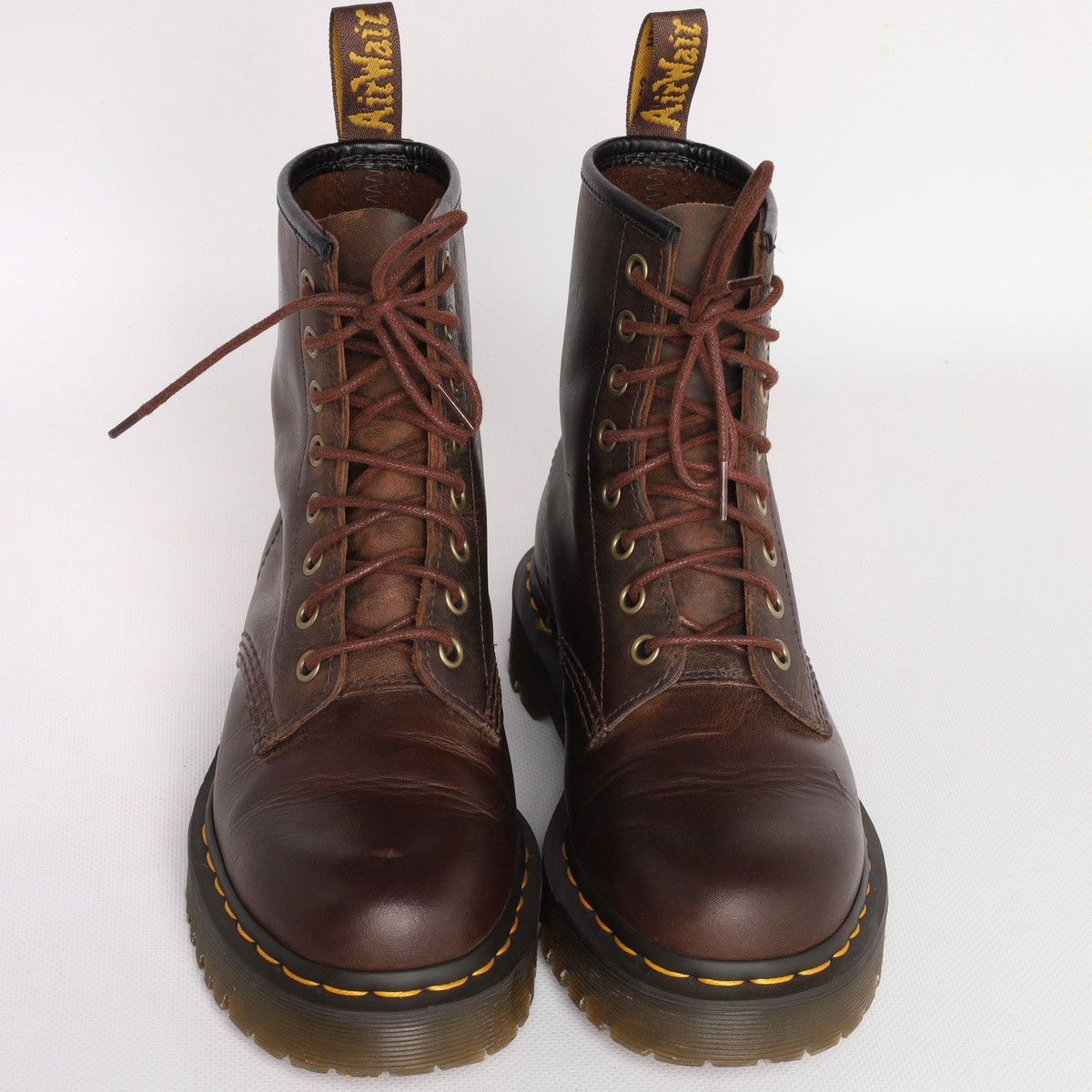 Dr. Martens Dr Martens 1460 Bex Brown Leather Boots Shoes Size US 7 / IT 37 - 2 Thumbnail