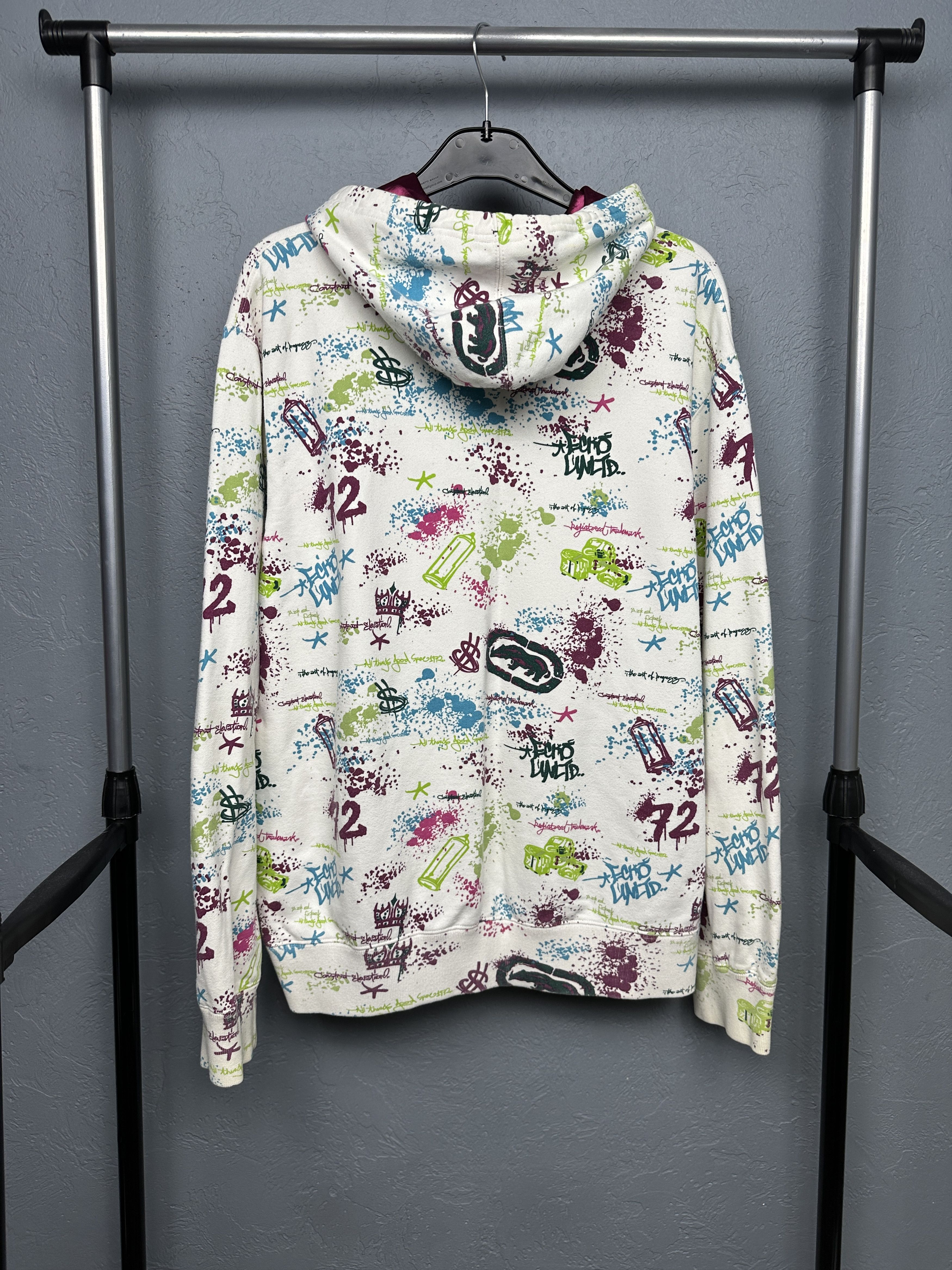 Ecko Unltd. Ecko Unlimited Mens Overprint Logo Hoodie Size US L / EU 52-54 / 3 - 6 Thumbnail