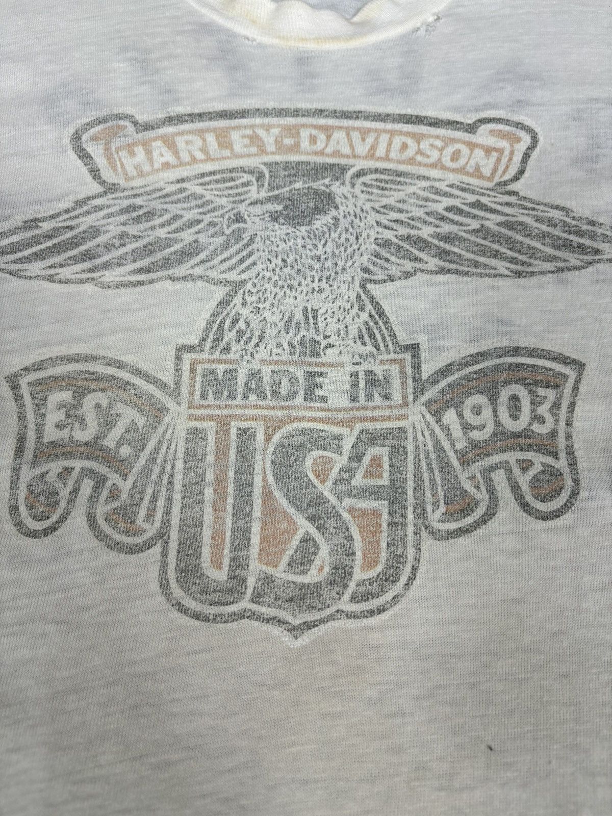 Harley Davidson × Vintage Vintage 70’s Harley Davidson Size US S / EU 44-46 / 1 - 3 Thumbnail