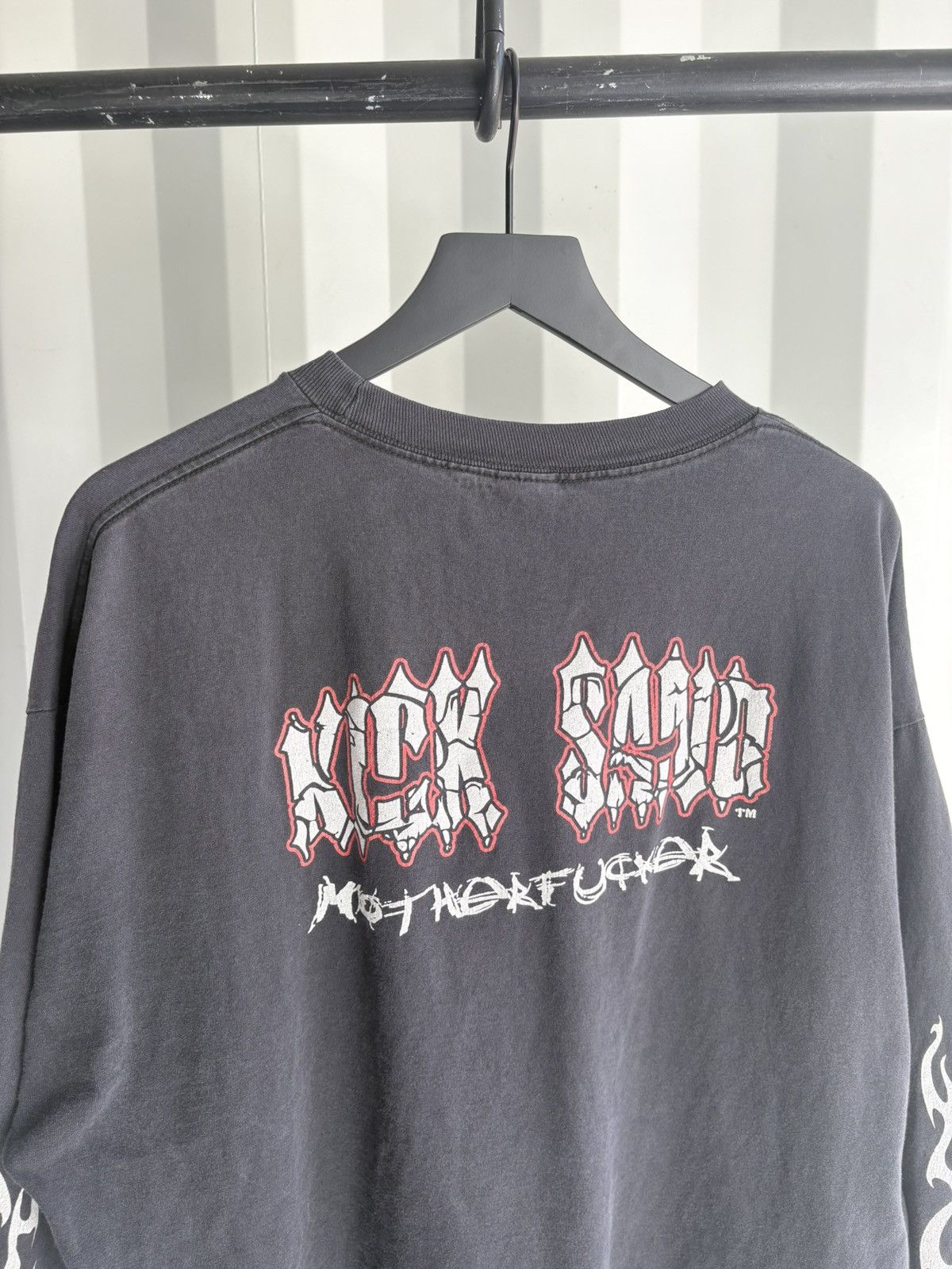 Vintage Vintage Kick Sand Motherfucker Shirt Distressed Faded Grunge Size US XXL / EU 58 / 5 - 2 Thumbnail