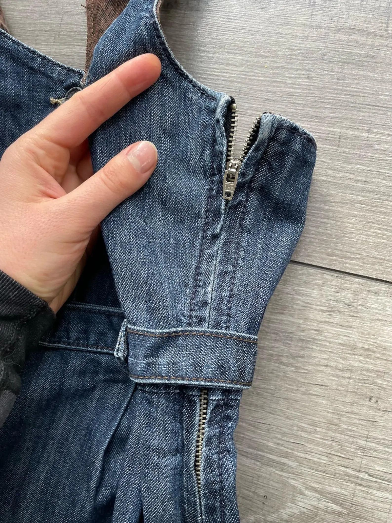 Miss Sixty Y2K Miss Sixty Denim Dress | Tulip Midi Grunge | Size 26 Size XS / US 0-2 / IT 36-38 - 6 Thumbnail