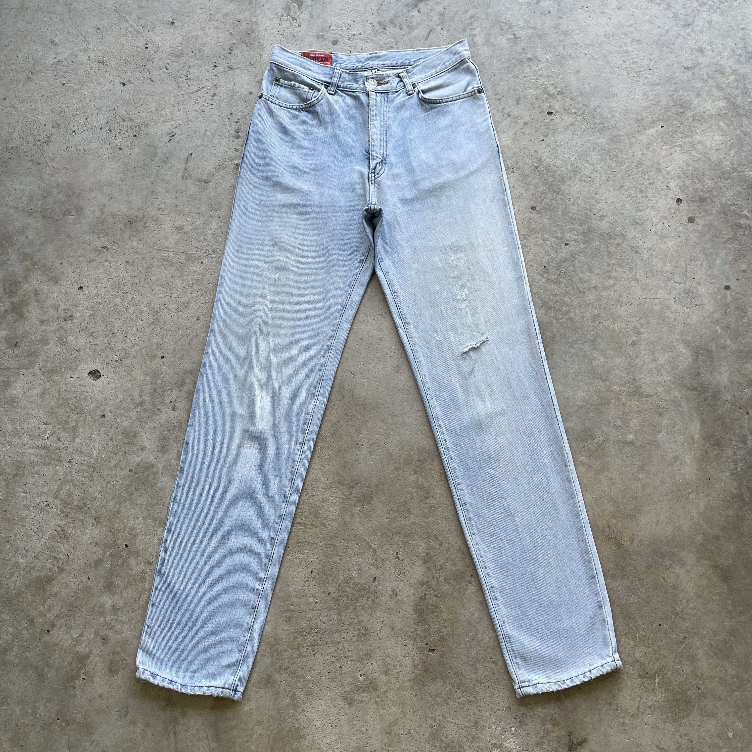 Edwin VINTAGE EDWIN JEANS FADED DISTRESSED WASH DENIM PANTS W28 Size US 28 / EU 44 - 2 Thumbnail