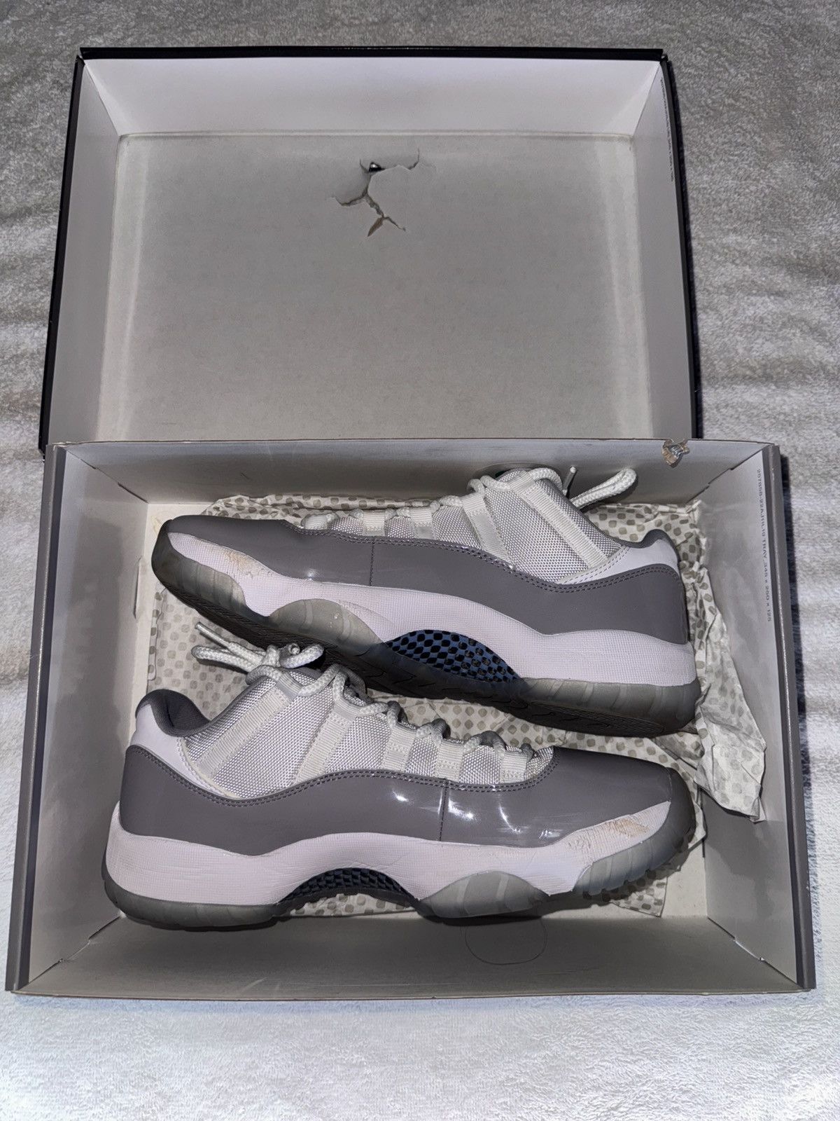 Jordan Brand AJ1 Retro Low Cement Grey Size US 10.5 / EU 43-44 - 6 Thumbnail