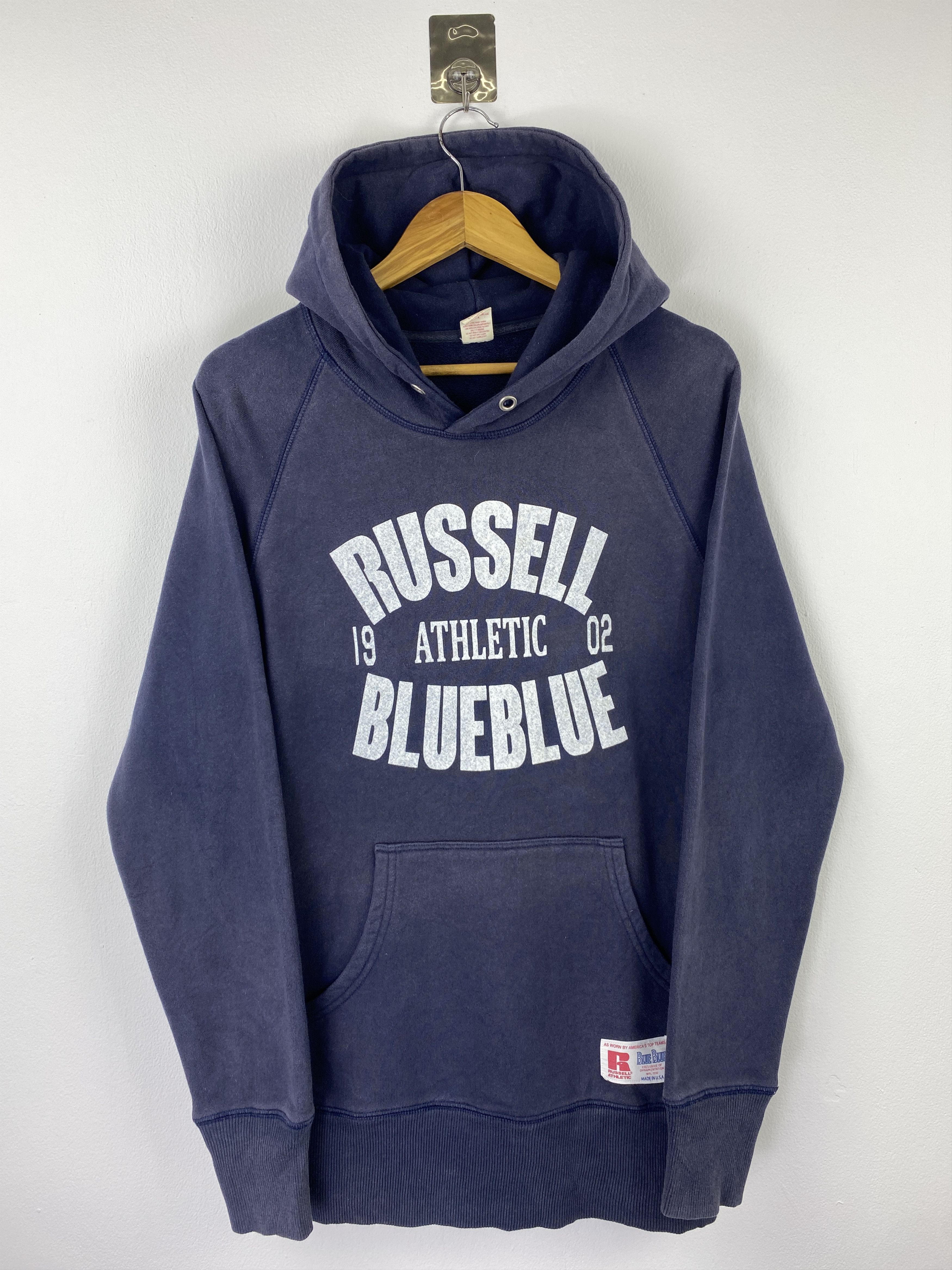 Vintage 90s Russell Athletic x Blue Blue Hoodie SH0426