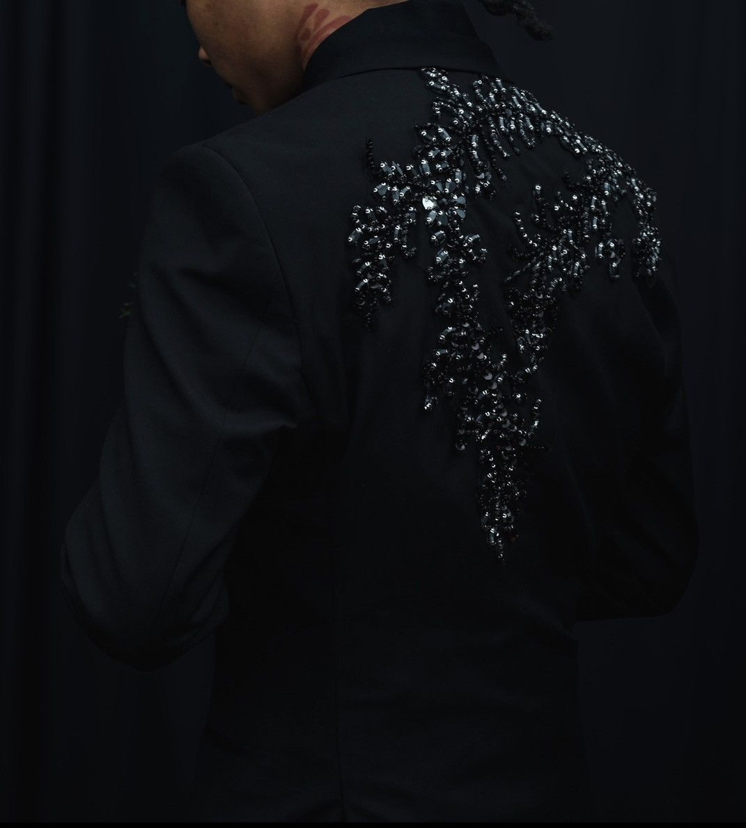 Other Custom Black-Beaded Prom Suit Size 34S - 1 Thumbnail