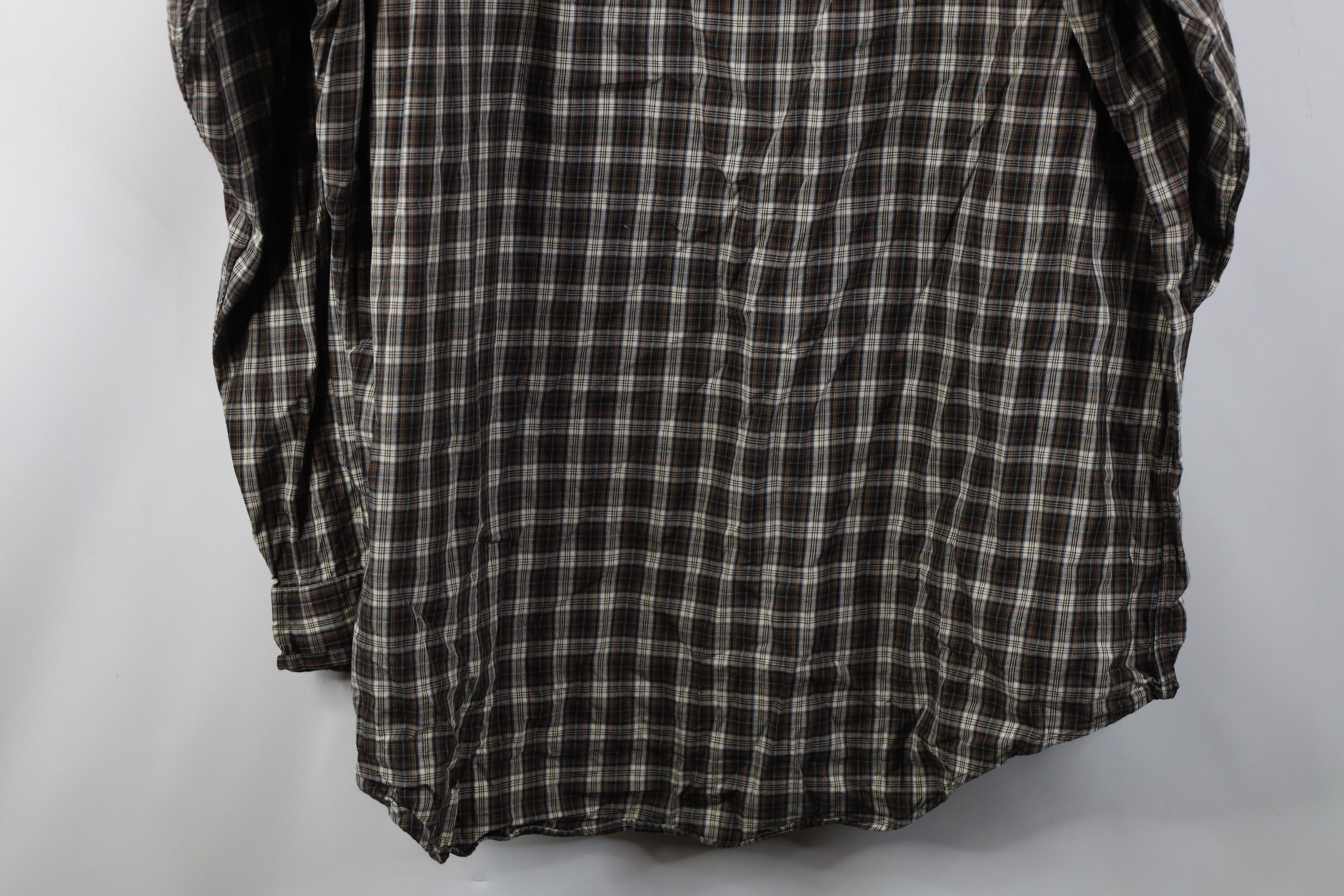 Vintage Vintage 90s Streetwear Button Down Shirt Earth Tone Plaid Size US XL / EU 56 / 4 - 11 Thumbnail