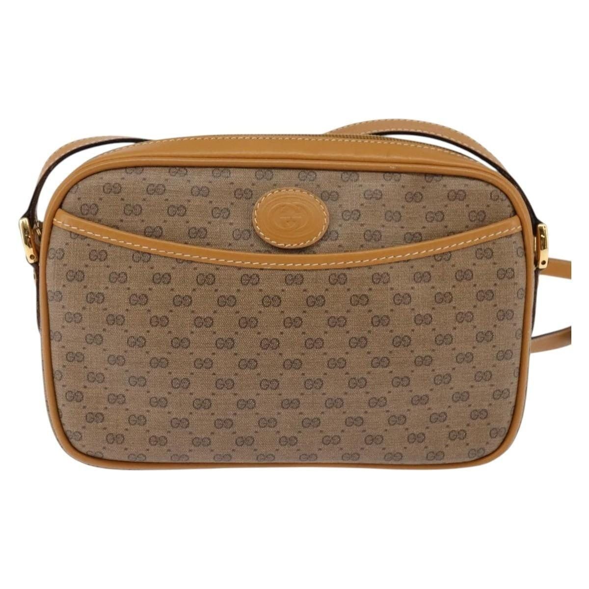 Gucci Gucci Micro GG Supreme Shoulder Bag Beige Size ONE SIZE - 1 Thumbnail