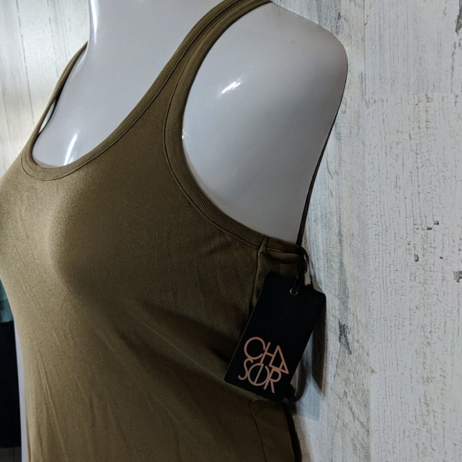Chaser Brand CHASER Olive Green Lattice Open Back Tank Medium Size M / US 6-8 / IT 42-44 - 6 Thumbnail