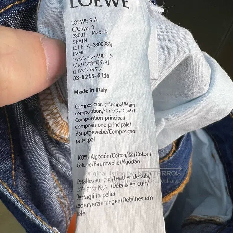 Loewe Loewe High Waisted Straight Washed Jeans Size 42" / US 20 - 4 Thumbnail