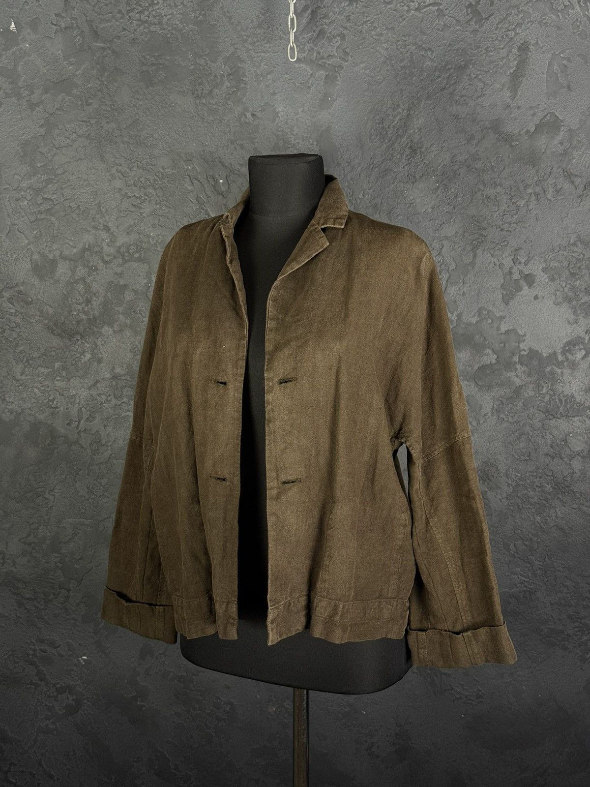 OSKA OSKA Women's Linen Avant Garde Jacket Size 2 Regular Size XS / US 0-2 / IT 36-38 - 6 Thumbnail