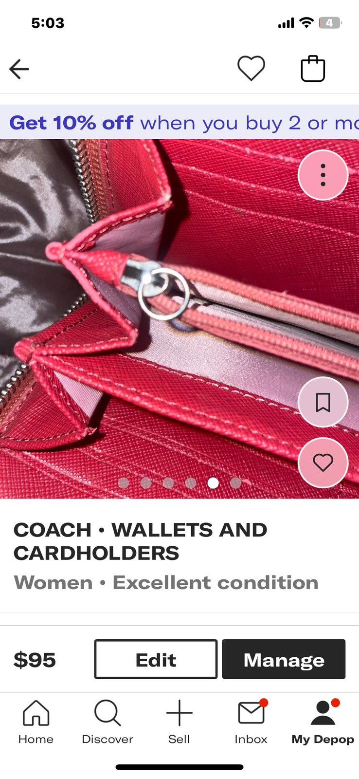 Coach Coach Crossbody With Wallet Size ONE SIZE - 3 Thumbnail
