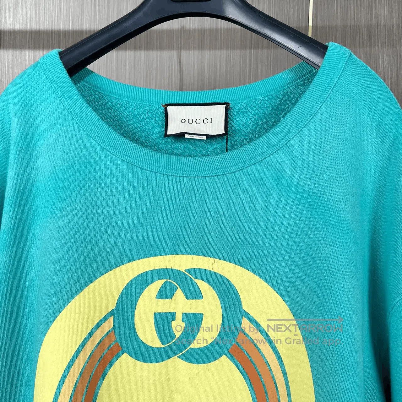 Gucci gucci double g logo sweatshirt in turquoise. Size US L / EU 52-54 / 3 - 4 Thumbnail