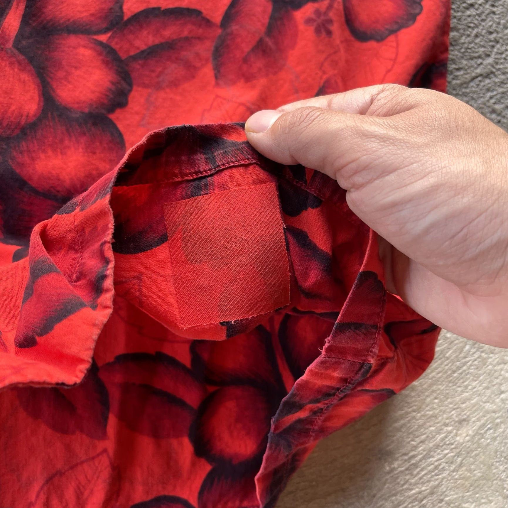 Vintage VINTAGE American Vintage Shirt Mens Large Red Floral Hawaiian Button-Up Regular 60s Retro Beach Size US L / EU 52-54 / 3 - 7 Thumbnail