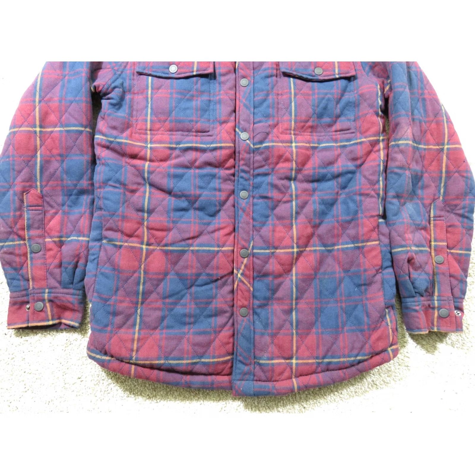 George George Shirt Jacket Plaid Multicolor Men Small 34-36 Sherpa Lined Flannel Button-Up Long Sleeve Winter Fall Spring Casual Workwear Travel Size US S / EU 44-46 / 1 - 2 Thumbnail