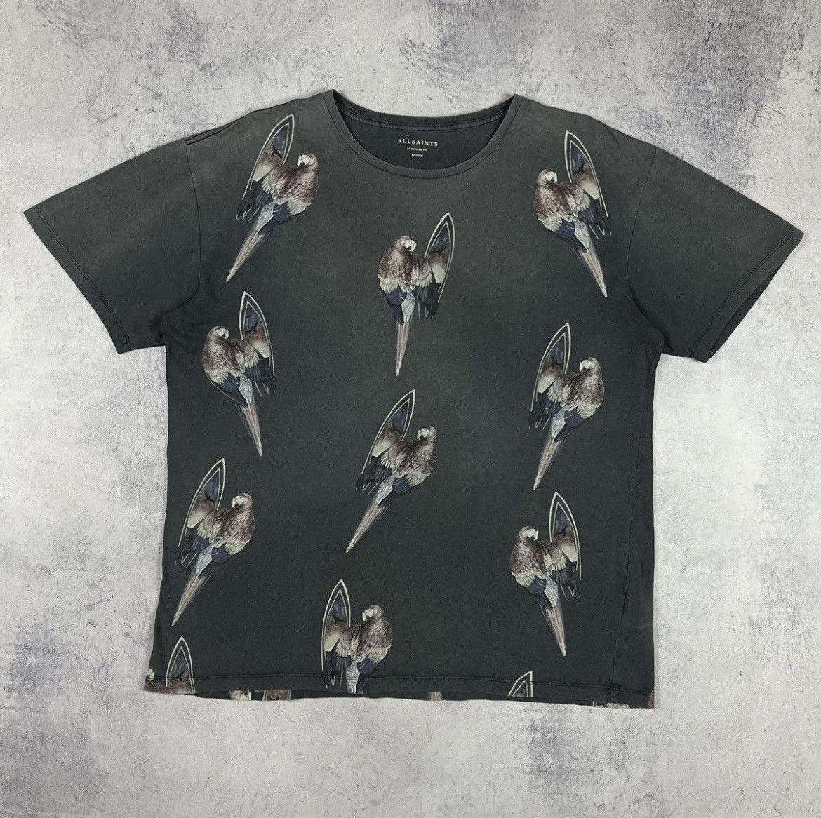 Allsaints Designer Allsaints surfin bird oversize fit y2k tee Size US M / EU 48-50 / 2 - 18 Thumbnail