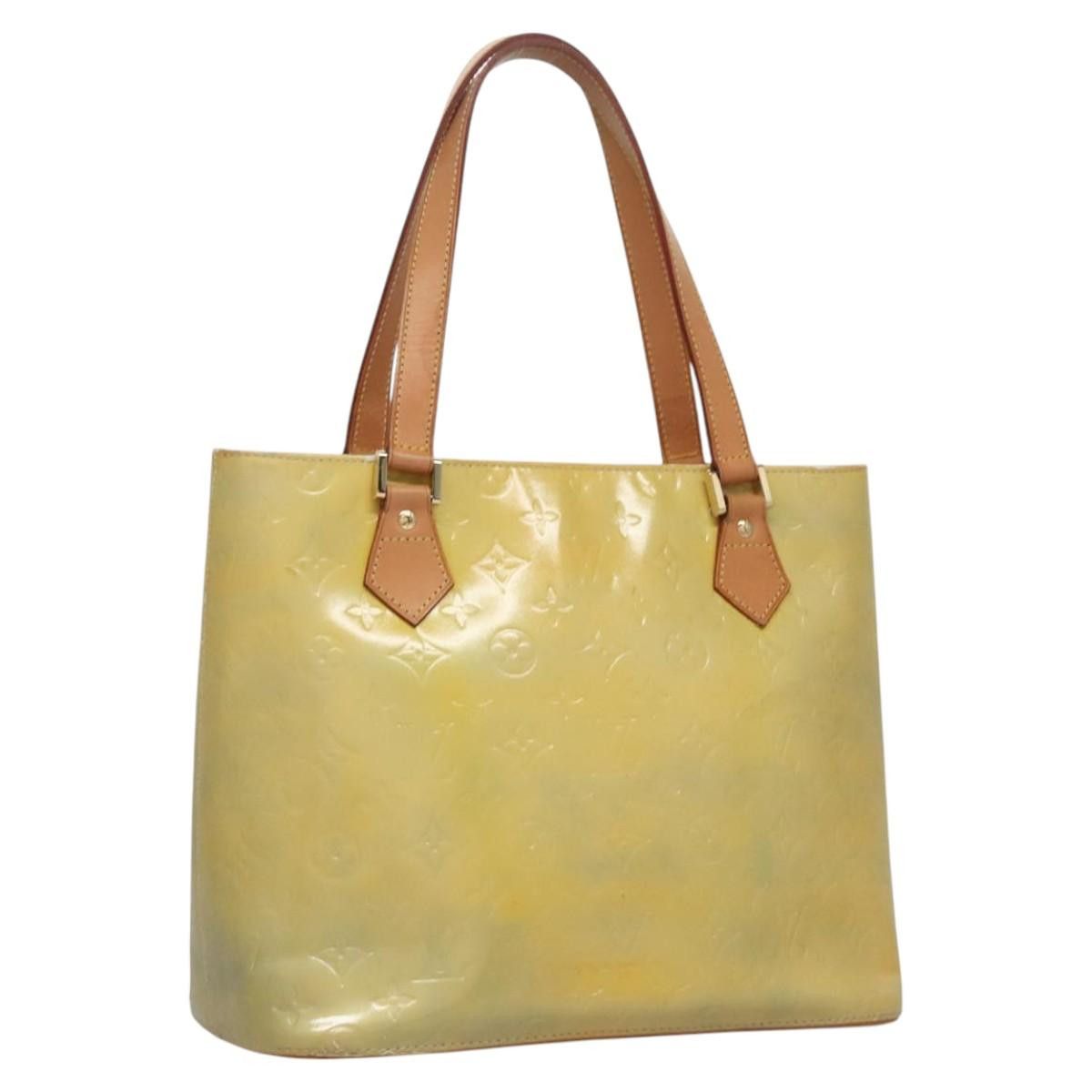 Louis Vuitton LOUIS VUITTON Monogram Vernis Houston Hand Bag Gris M91053 Size ONE SIZE - 1 Thumbnail