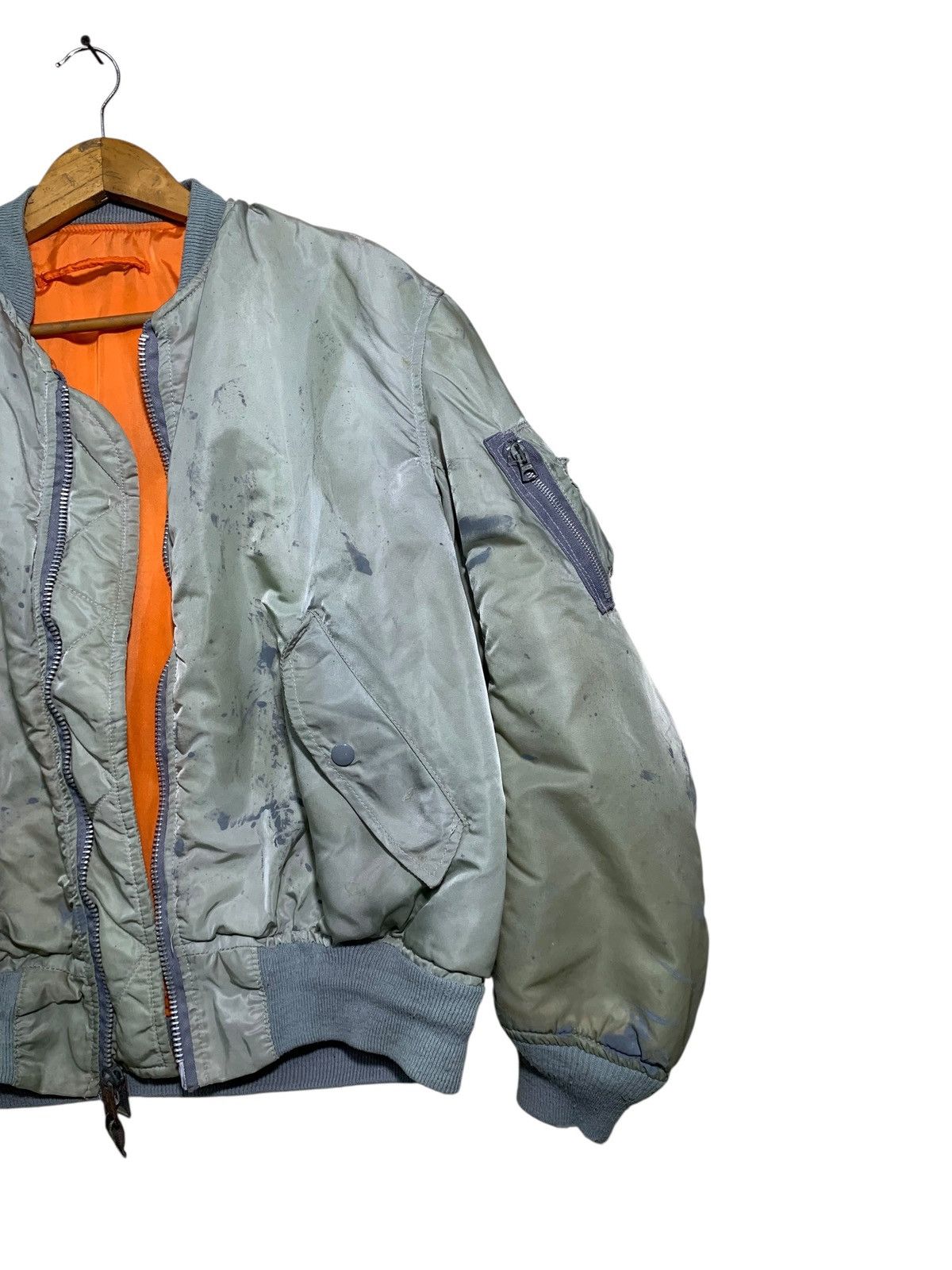 Vintage 🔥VERY WORN VTG 80S MA-1 JACKETS Size US M / EU 48-50 / 2 - 4 Thumbnail