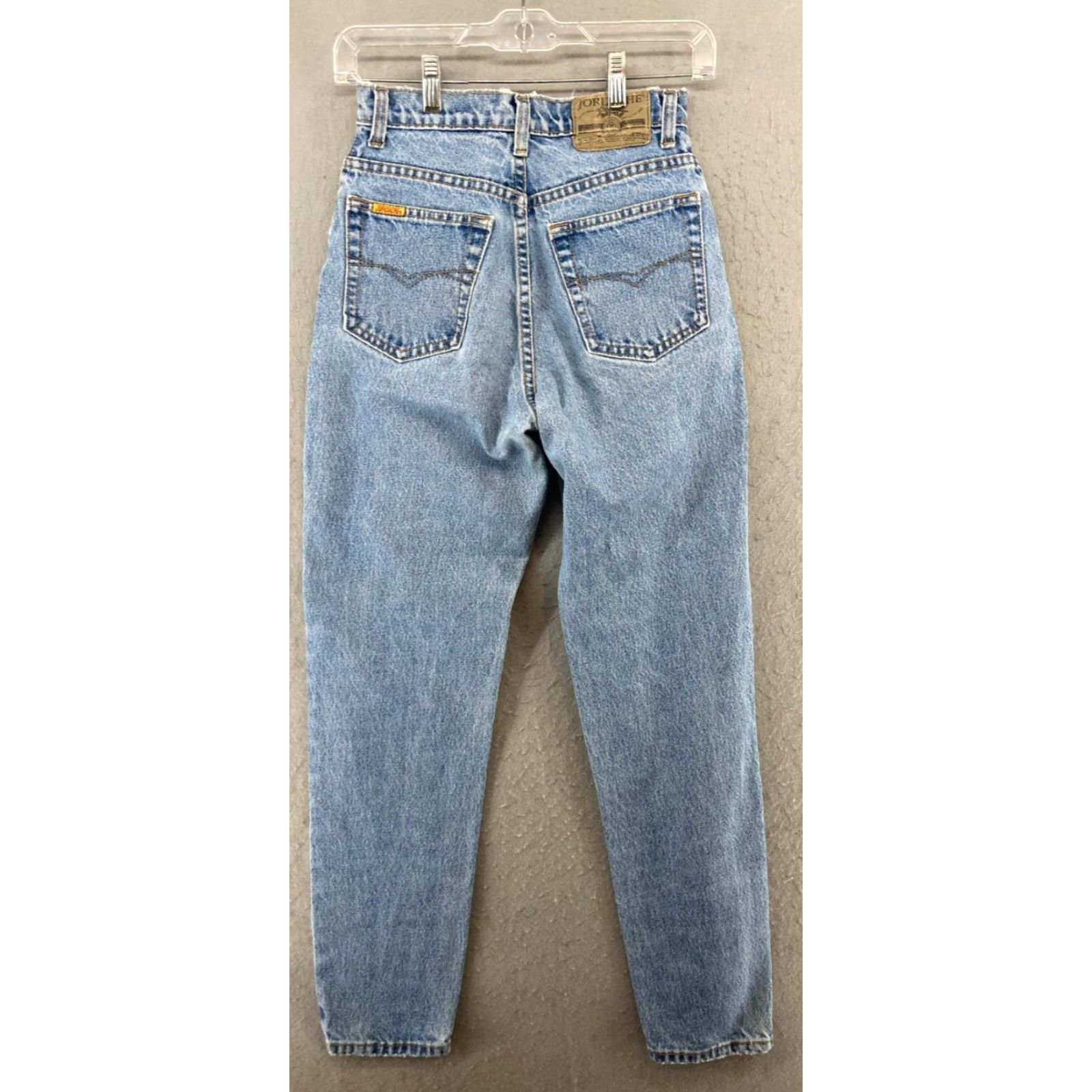 Jordache VINTAGE Jordache Jeans Tapered Womens 5 Medium Blue 90s Pattern: Solid 5-Pocket Denim 28in Inseam Mens/ Womens? Size 27" / US 4 / IT 40 - 7 Thumbnail