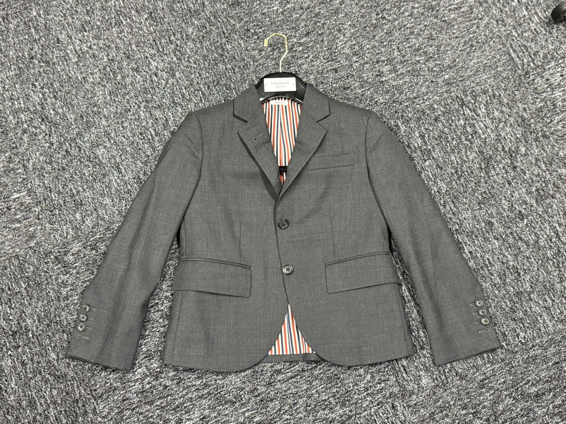 Thom Browne Thom Browne Women's Classic Dark Gray Suit Jacket Size 38 Size XS / US 0-2 / IT 36-38 - 3 Thumbnail