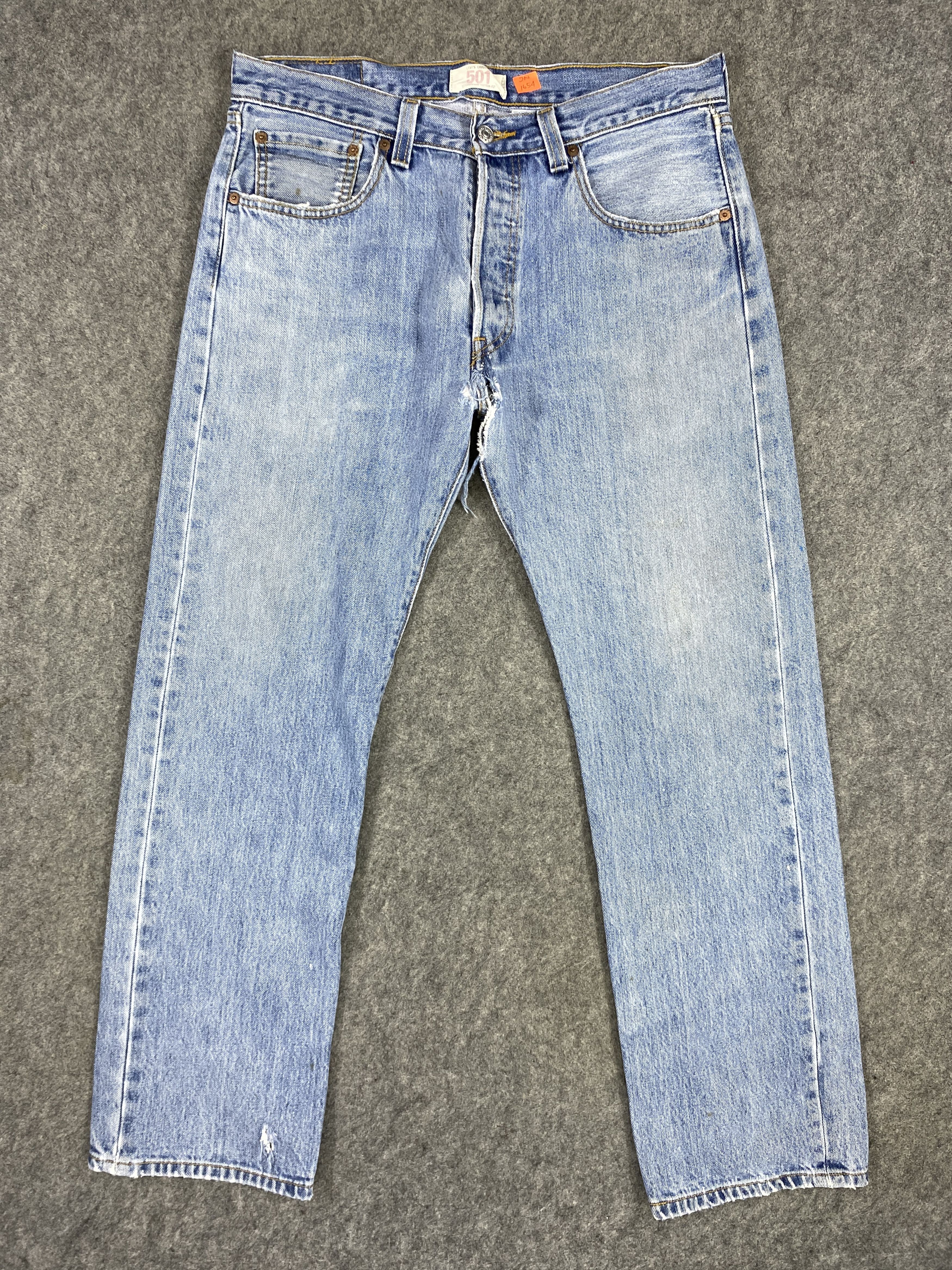 Levi's Mid Blue Vintage Levi's 501 Jeans 33x30 Denim -JN1654 Size US 33 - 1 Thumbnail