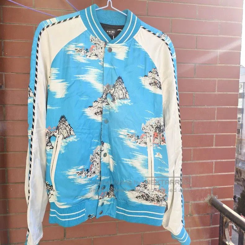 Amiri Amiri Size L California Scenery Silk Jacket Size US L / EU 52-54 / 3 - 1 Thumbnail