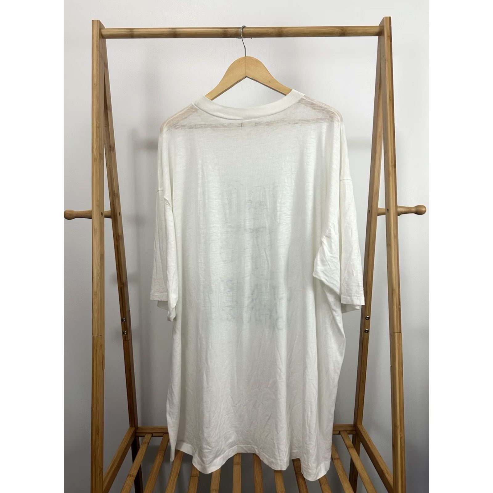 Vintage VTG Artex Cat T-Shirt Men 5XL White Burnout Distressed Worn Workwear Paper Thin 32x35 5XL Mens Size US XXL / EU 58 / 5 - 2 Thumbnail