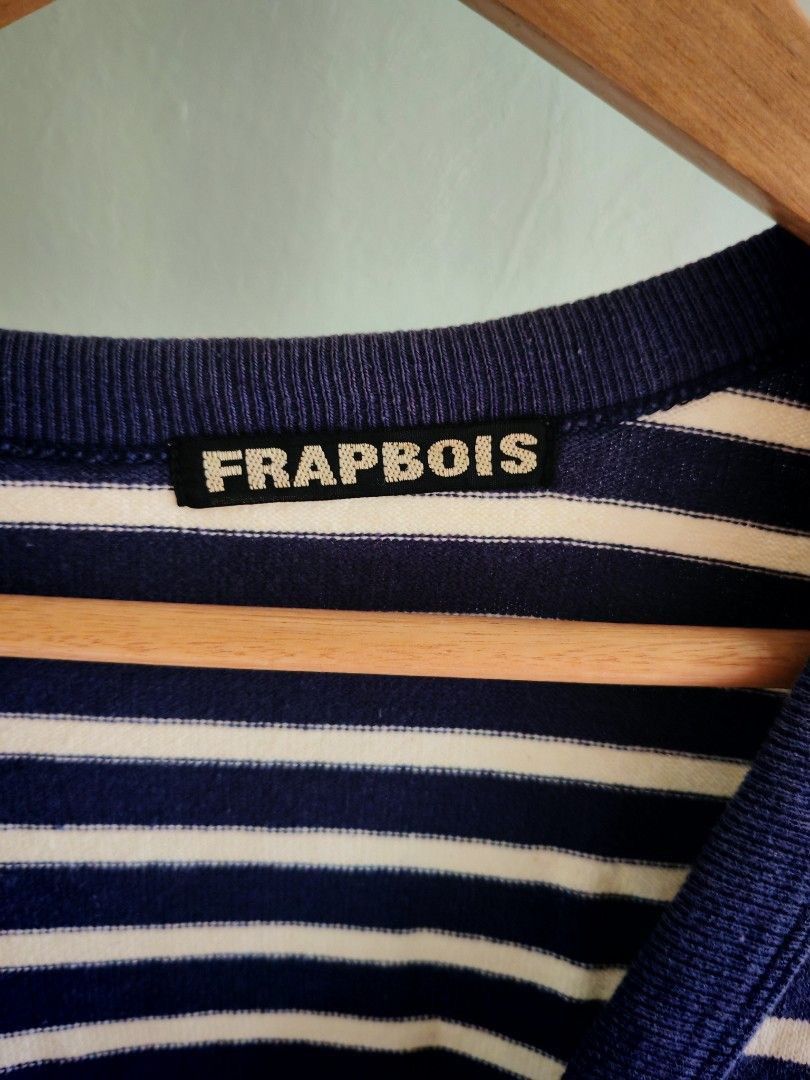 Frapbois FRAPBOIS Navy Stripe V-Neck Cardigan Issey Adjacent Size 1 Size US S / EU 44-46 / 1 - 6 Thumbnail