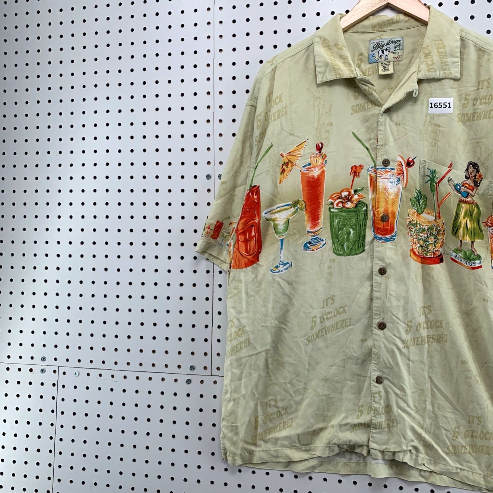 Big Dogs Big Dogs Hawaiian Shirt Men Large Yellow Rayon Button Short Sleeve Aloha Size US L / EU 52-54 / 3 - 3 Thumbnail