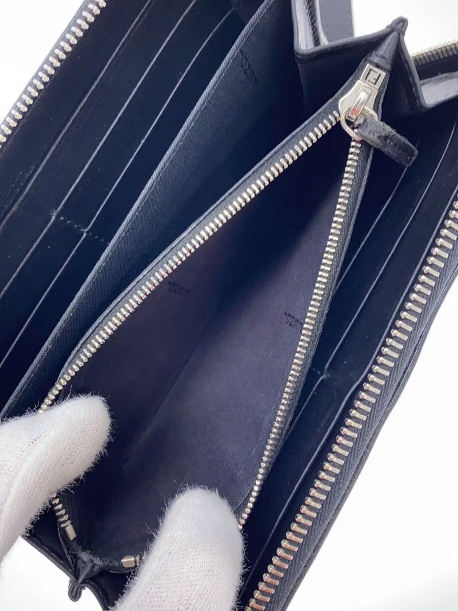 Fendi Fendi Leather Studs Long Wallet Black Size ONE SIZE - 5 Thumbnail