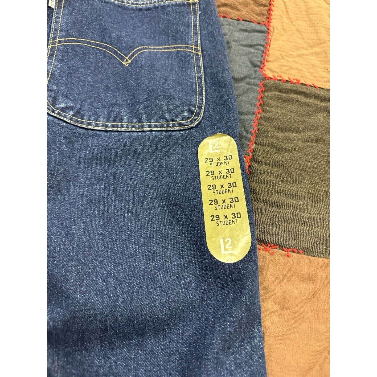 Levi's Deadstock Vintage 90s Y2K Baggy Levis L2 Silvertab W29 X L30 Size US 29 - 6 Thumbnail