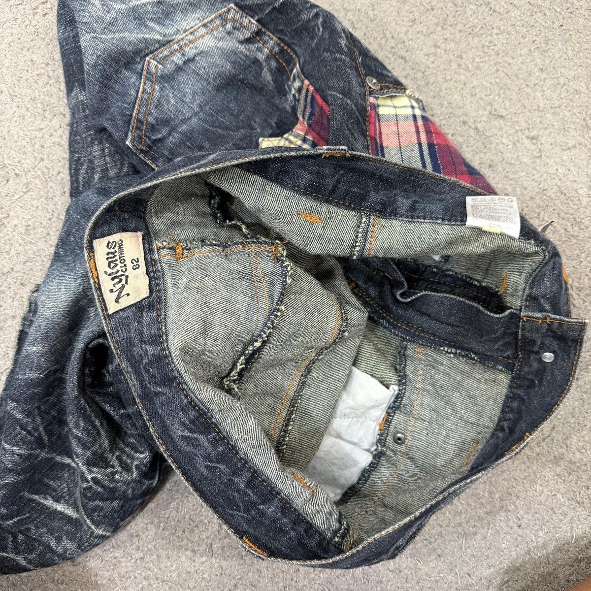 Japanese Brand NYLAUS Double Waist Shorts Jeans Vintage Japanese Brand Size US 32 / EU 48 - 7 Thumbnail