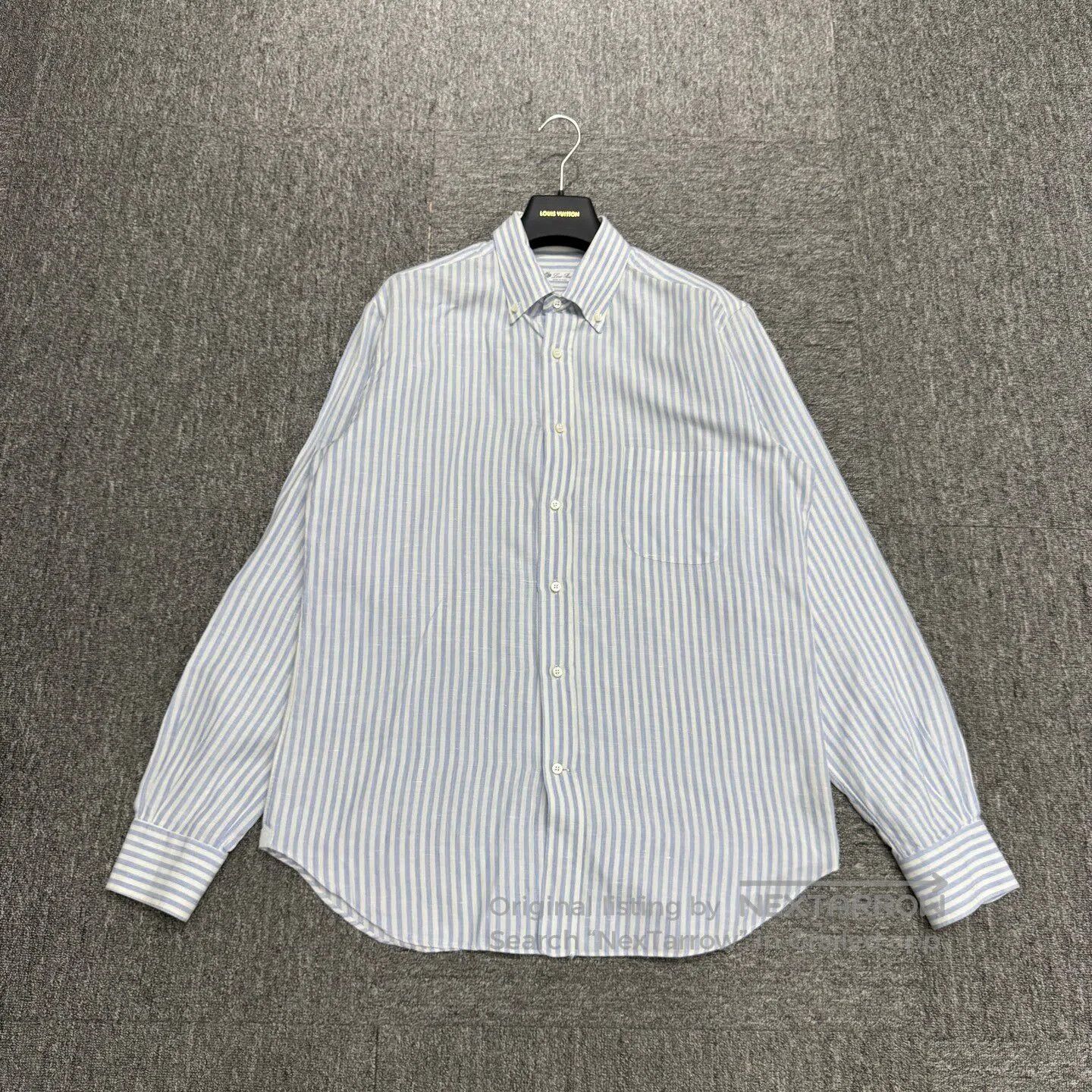 Loro Piana LORO PIANA Striped linen shirt| Size US M / EU 48-50 / 2 - 1 Thumbnail