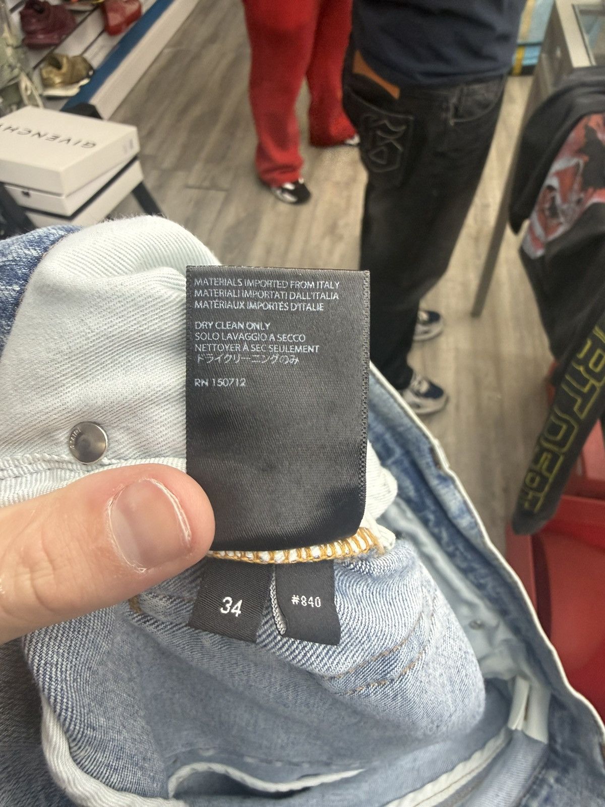 Amiri Amiri MX1 - Sparkle/Glitter Patched (Clay/Indigo) Size US 32 / EU 48 - 5 Thumbnail