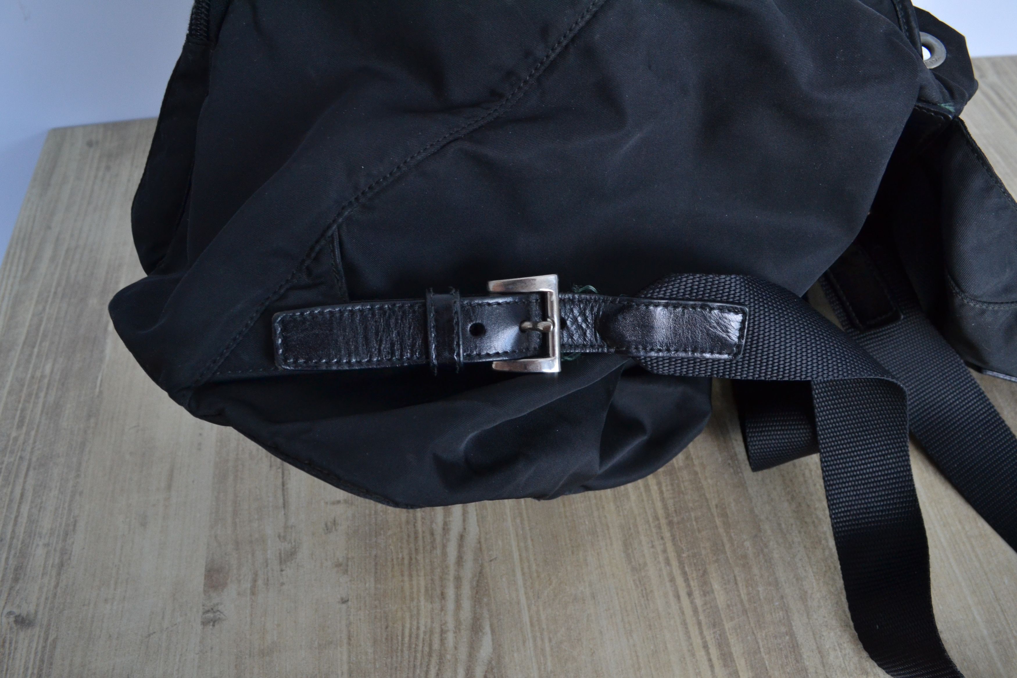 Prada PRADA Backpack Bag Sport Nylon Leather Black Pockets Size ONE SIZE - 18 Thumbnail