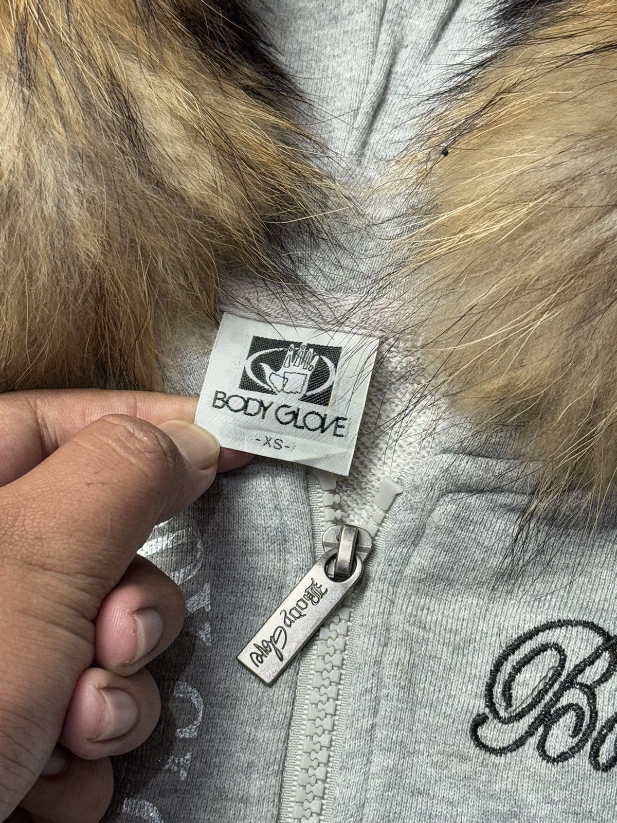 Beauty Beast × Hysteric Glamour × Japanese Brand Fur Hoodie Poem Body Glove Japanese Brand Size US S / EU 44-46 / 1 - 5 Thumbnail