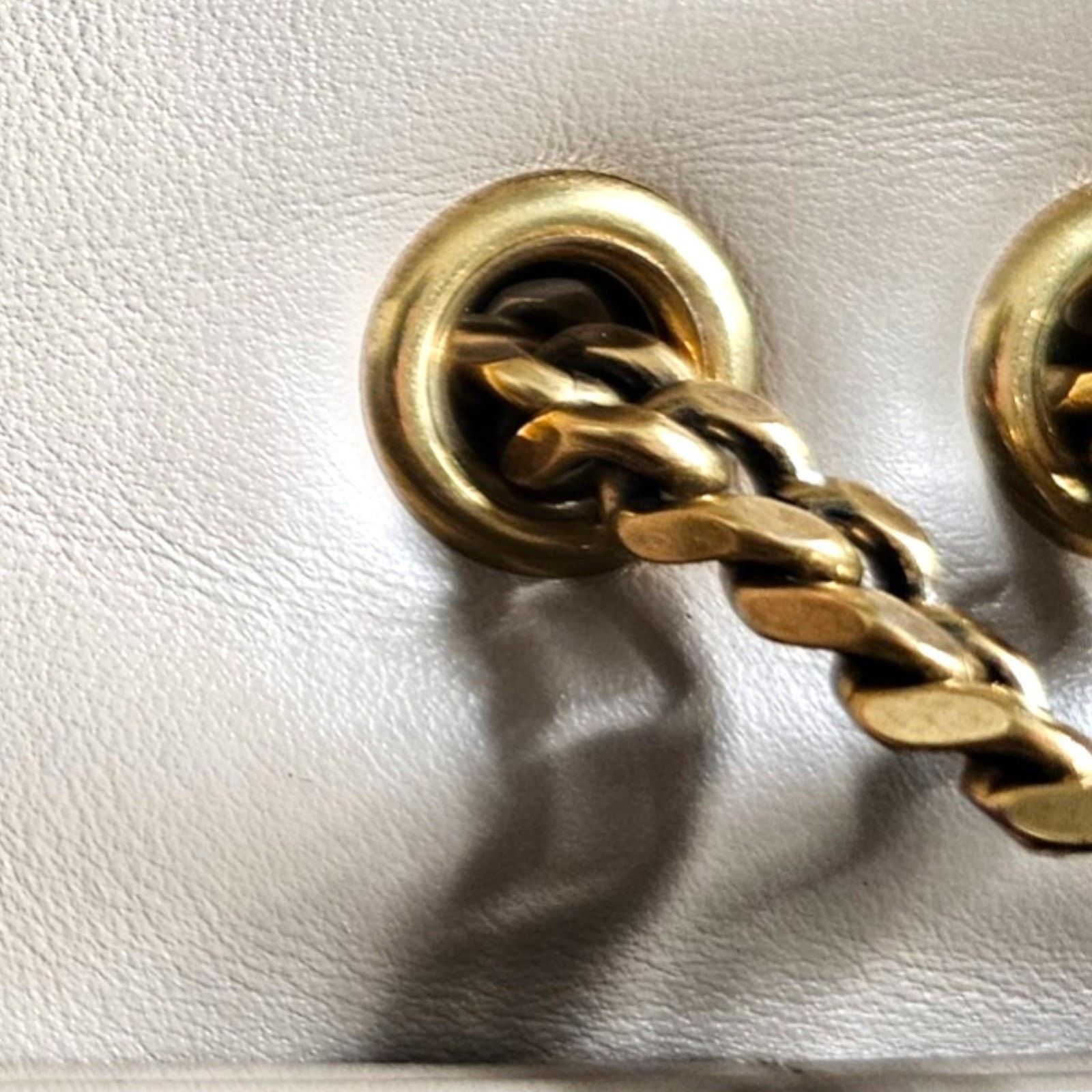 Saint Laurent Paris YSL Loulou Medium Shoulder Bag Leather Chain Bag Beige $3200 Size ONE SIZE - 12 Thumbnail