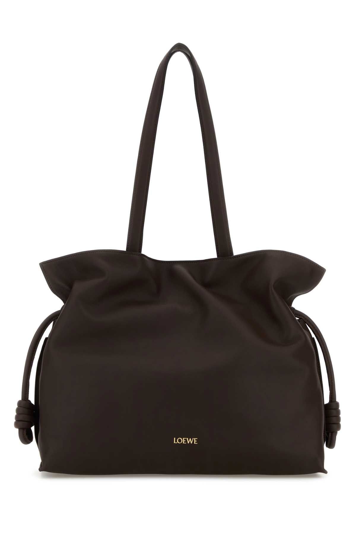 Loewe Chocolate Nappa Leather Large Flamenco Shoulder Bag Size ONE SIZE - 1 Thumbnail