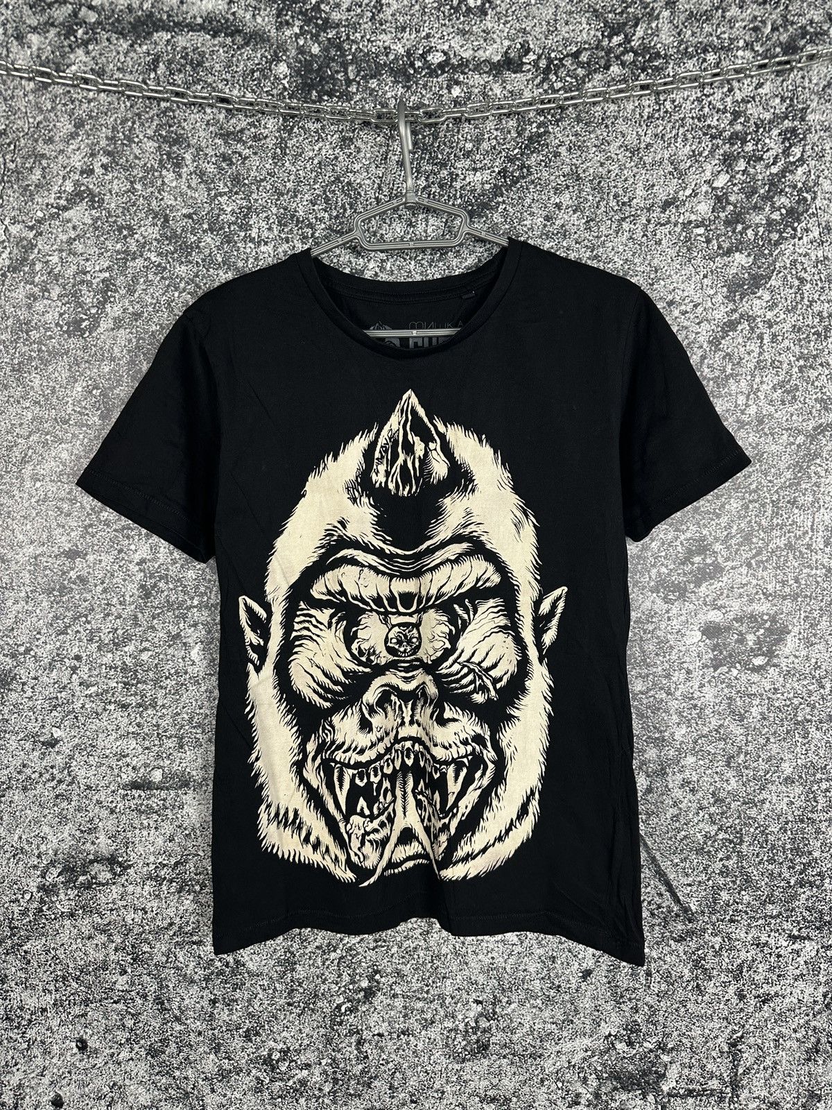 Mishka Men’s МИШКА Mishka T-Shirt Monkey Bizz Big Logo Size M Size US M / EU 48-50 / 2 - 1 Thumbnail