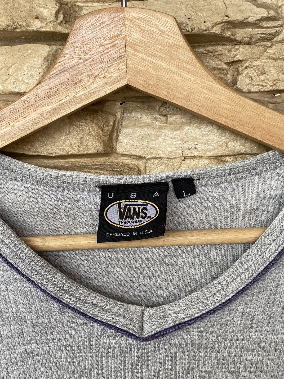 Vans × Vintage Vintage Y2K Vans Skateboarding V Neck Tees Size US L / EU 52-54 / 3 - 6 Thumbnail