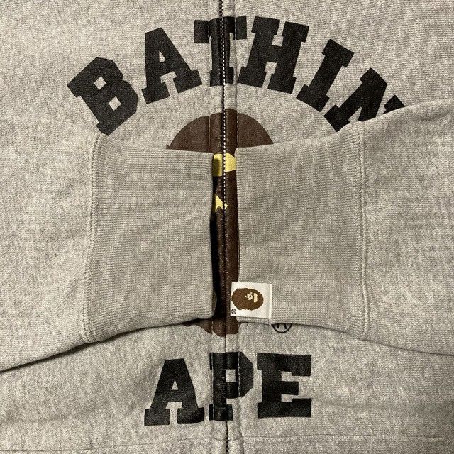 Bape BAPE College logo full zip hoodie a bathing ape NIGO Size US M / EU 48-50 / 2 - 6 Thumbnail