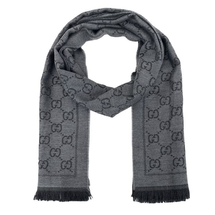 Gucci Gucci GG Logo Wool Scarf ONE SIZE Size ONE SIZE - 1 Thumbnail