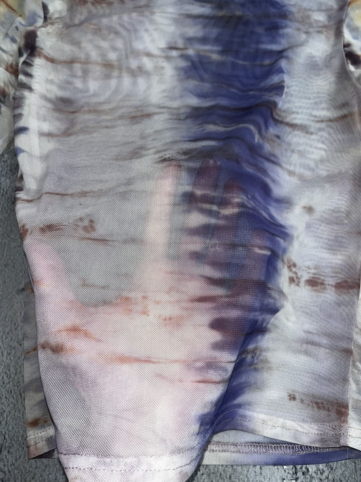 Vintage Vintage Y2K mesh abstract all over long sleeve waves Size M / US 6-8 / IT 42-44 - 6 Thumbnail
