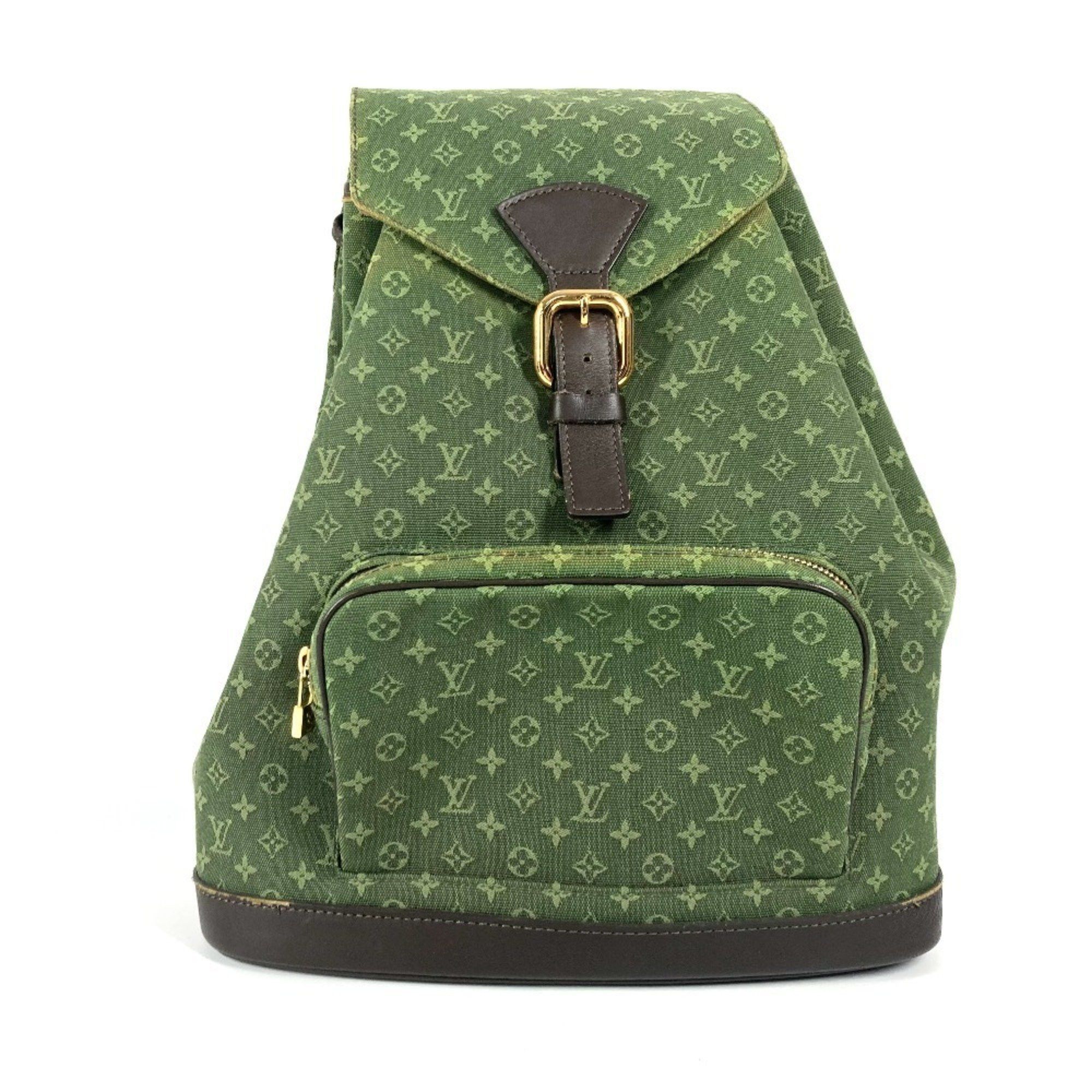 Louis Vuitton M92456 Monogram Mini Montsouris Gm Backpack Bag Rucksack Canvas Men's Women's Tst Khaki in Beige