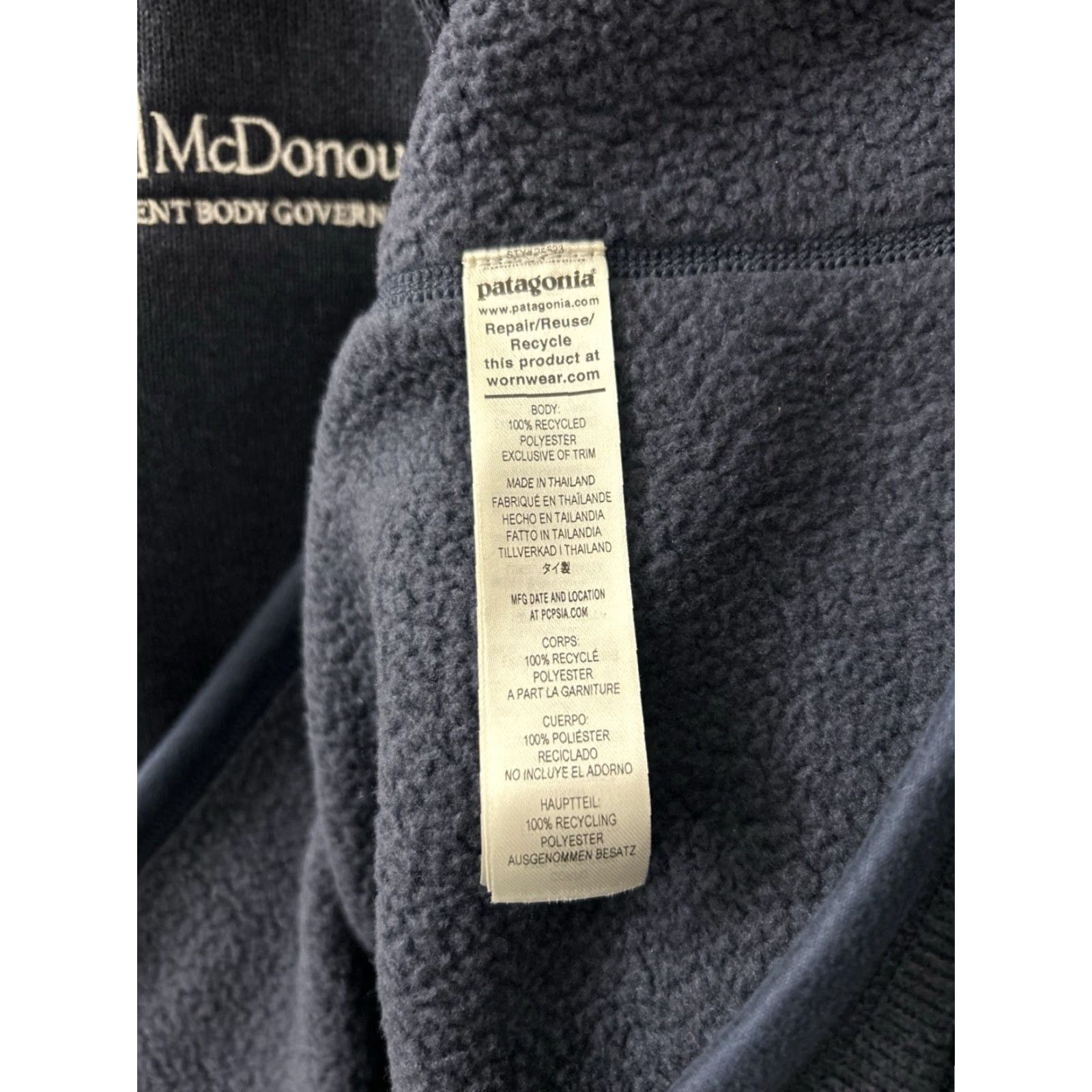 Patagonia Patagonia Better Sweater Mens Medium Blue 1/4 Zip Fleece Pullover Size US M / EU 48-50 / 2 - 7 Thumbnail