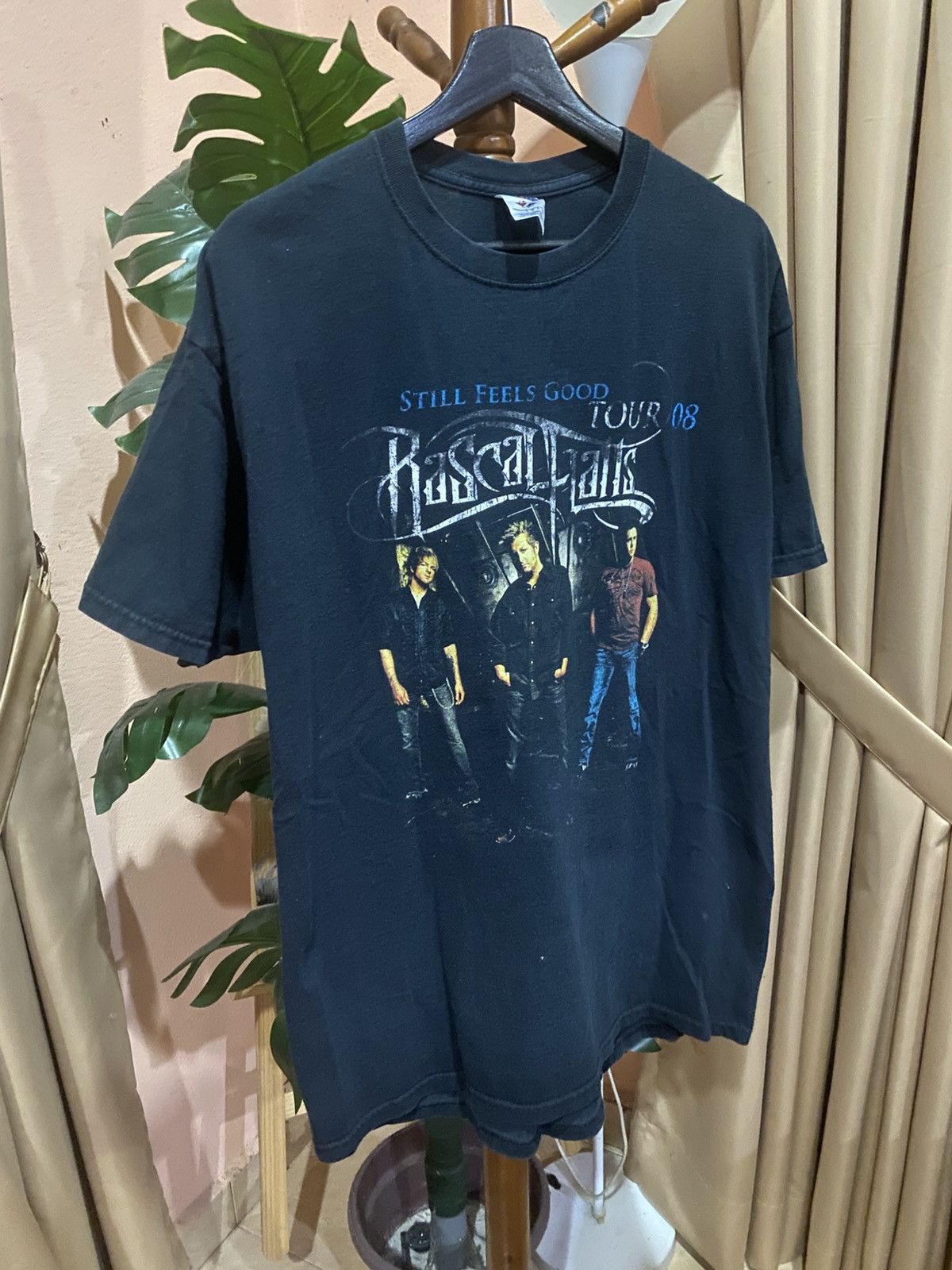 Band Tees Rascal Flatts 2008 “Still Feels Good” Tour Tee Black Jerzees Size US L / EU 52-54 / 3 - 3 Thumbnail