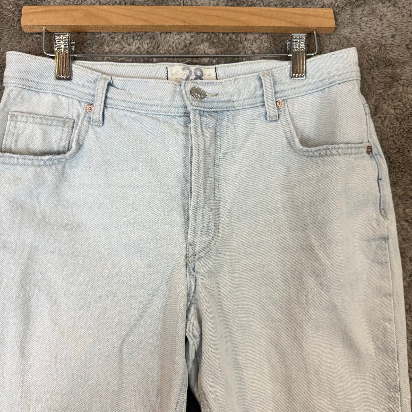 Free People Free People Maggie Mid Rise Jeans Light Wash 28 Size 28" / US 6 / IT 42 - 3 Thumbnail